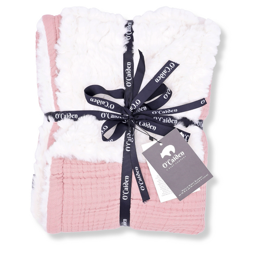 Muslin Minky™ Blanket - Rose