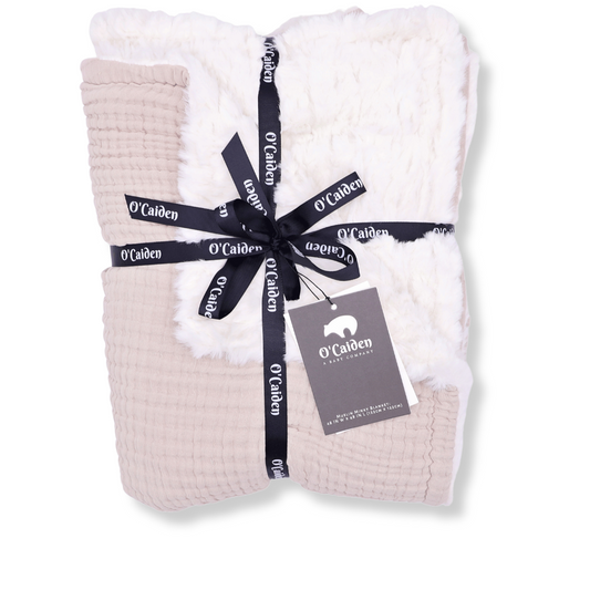 Muslin Minky™ Blanket - Sand